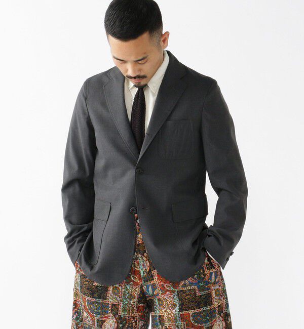 BEAMS「BEAMS PLUS / コンバットウール 3ボタン ジャケット」|テーラードジャケット|