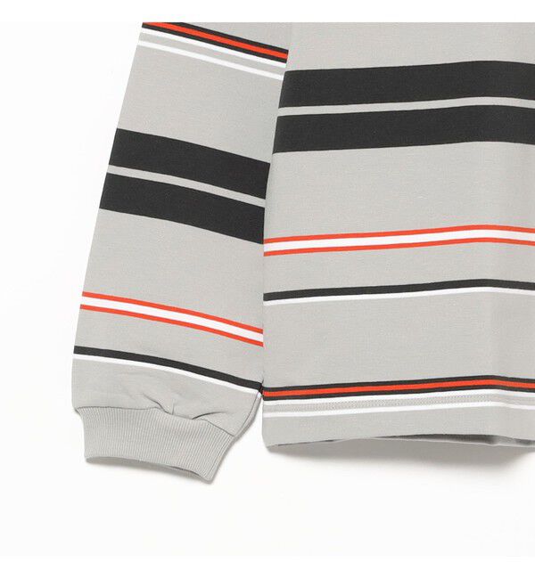 BEAMS「【ワイドフィット】マルチボーダー クルーネック スウェット」|Tシャツ・カットソー|