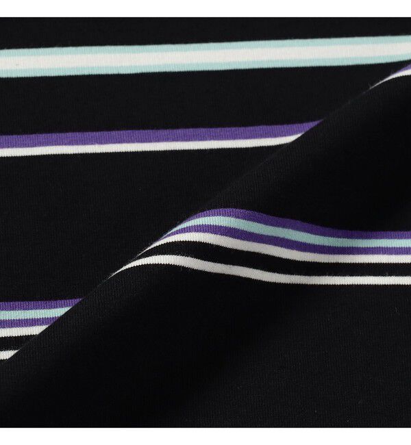 BEAMS「【ワイドフィット】マルチボーダー クルーネック スウェット」|Tシャツ・カットソー|