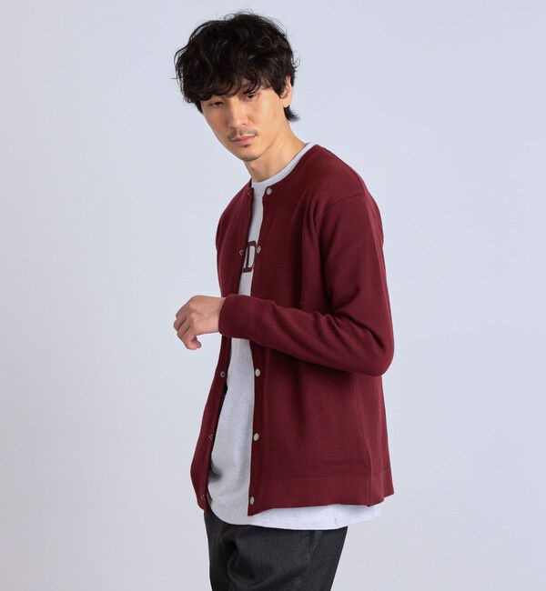 SHIPS any「SHIPS any: 〈手洗い可能〉 ミラノリブ クルーネック カーディガン 24SS◇」|カーディガン|