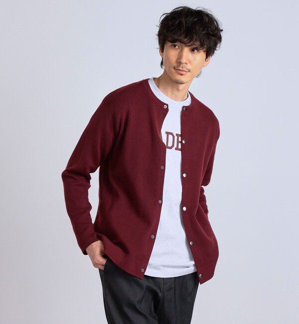 SHIPS any「SHIPS any: 〈手洗い可能〉 ミラノリブ クルーネック カーディガン 24SS◇」|カーディガン|