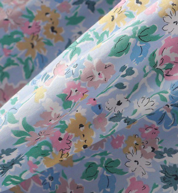 SHIPS KIDS「SHIPS KIDS:100～130cm / リバティ フリル 長袖 ブラウス」|シャツ・ブラウス|