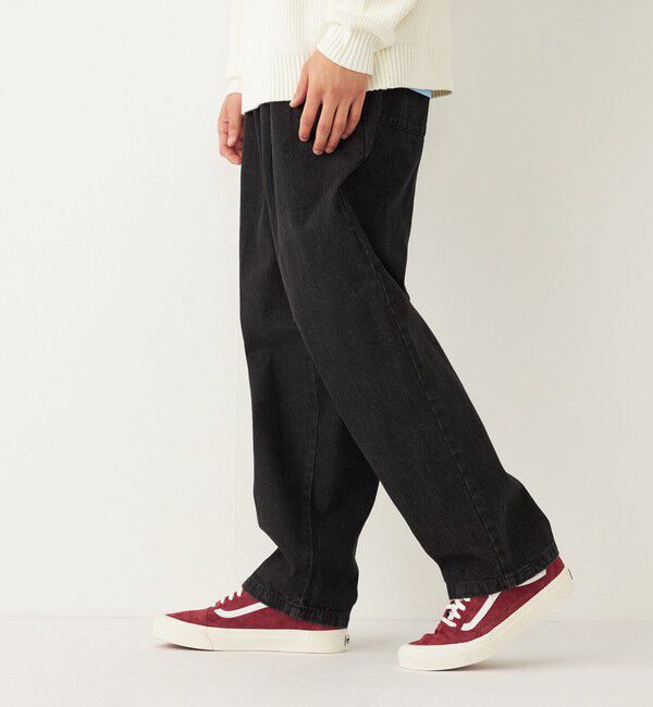 SHIPS Colors 「SHIPS Colors: テーパード ワイド トラウザー デニム◇」|デニム|