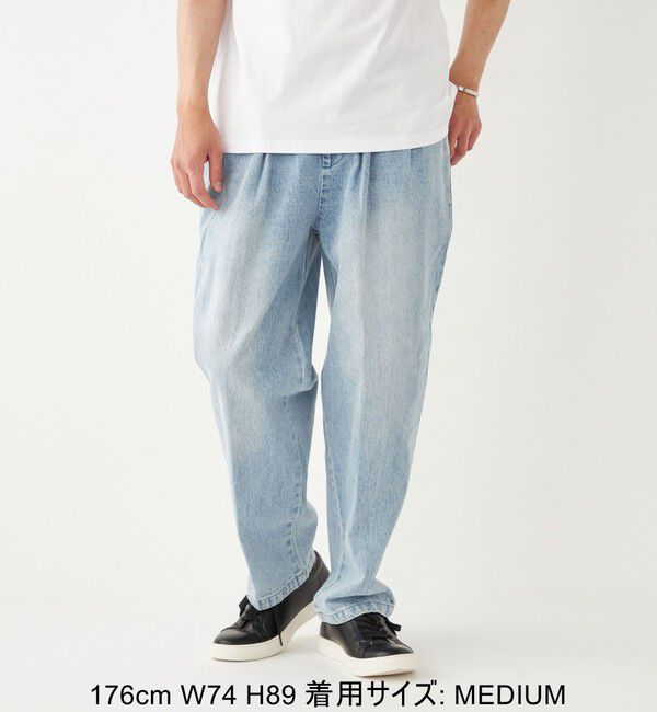 SHIPS Colors 「SHIPS Colors: テーパード ワイド トラウザー デニム◇」|デニム|