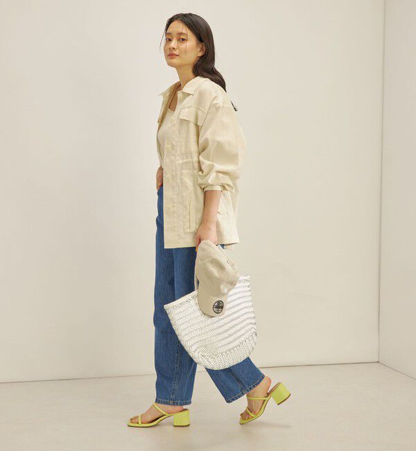 SHIPS for women「〈手洗い可能〉綿麻 ミリタリー オーバー ジャケット」|ミリタリー・モッズコート|