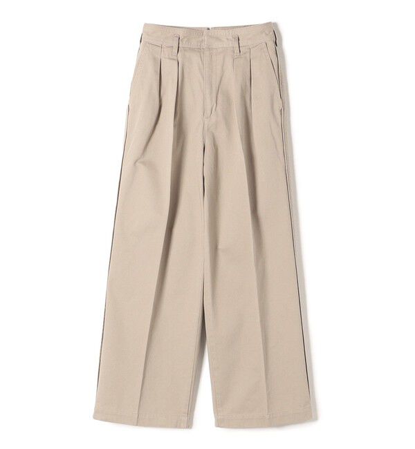 SHIPS for women「* 〈手洗い可能〉2タック ワイド チノパンツ ◇」|チノ|