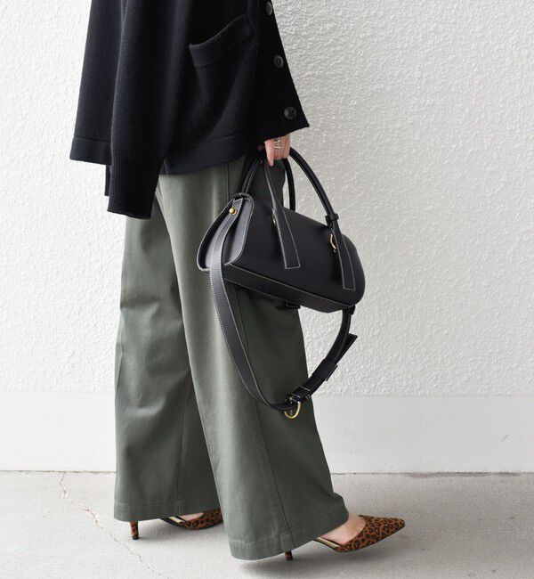 SHIPS for women「* 〈手洗い可能〉2タック ワイド チノパンツ ◇」|チノ|