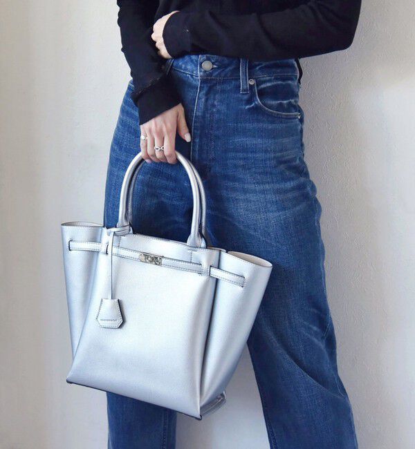 quaranciel「quaranciel: A4 ベルト トート」|トートバッグ|シルバー