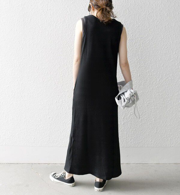 SHIPS any「SHIPS any:〈洗濯機可能〉ワッフル タンク ロング ワンピース」|ワンピース|