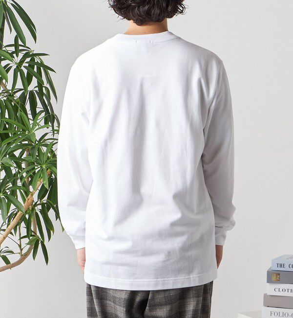 SHIPS any「【SHIPS any別注】LACOSTE: ワンポイント ピケ クルーネック Tシャツ (ロンT)◇」|Tシャツ・カットソー|