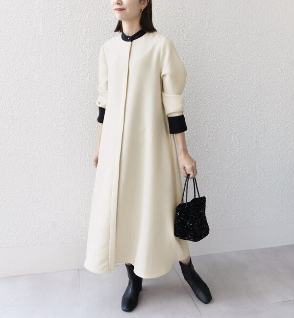 SHIPS any「《一部追加予約》SHIPS any:〈洗濯機可能〉ダブルクロス Aライン シャツワンピース」|ワンピース|