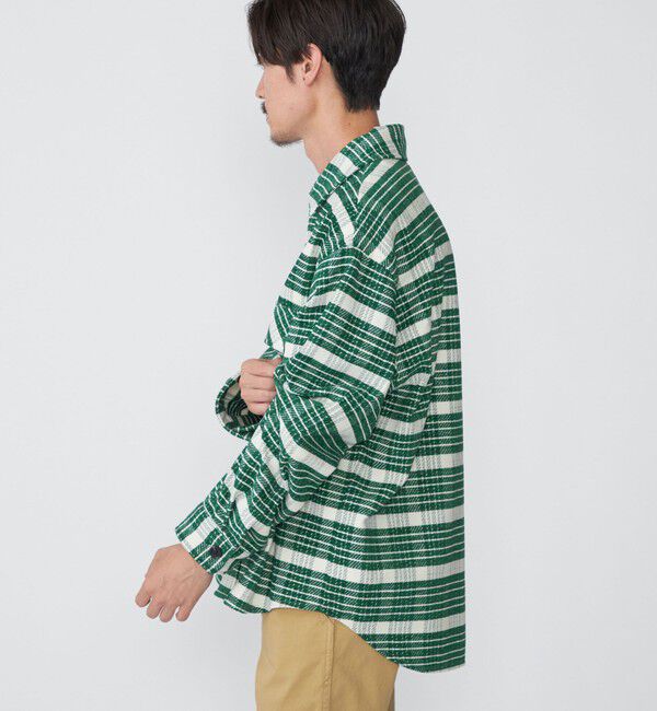 SHIPS「【WEB限定】SHIPS: モール チェック ダブルポケット CPO シャツ ジャケット」|ミリタリージャケット|