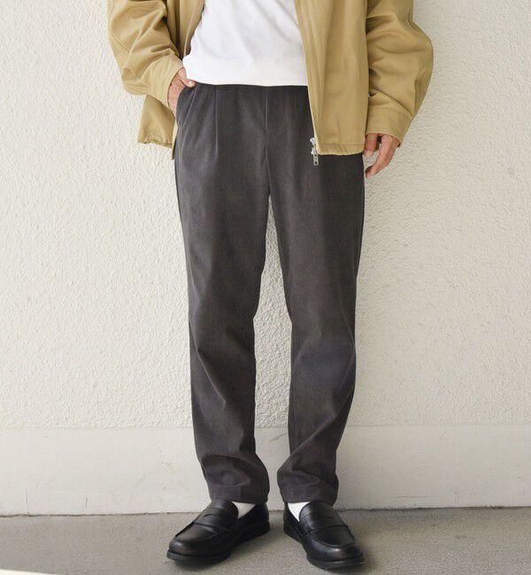 SHIPS any「SHIPS any: ストレッチ コーデュロイ テーパード イージー パンツ 24FW◇」|チノ|