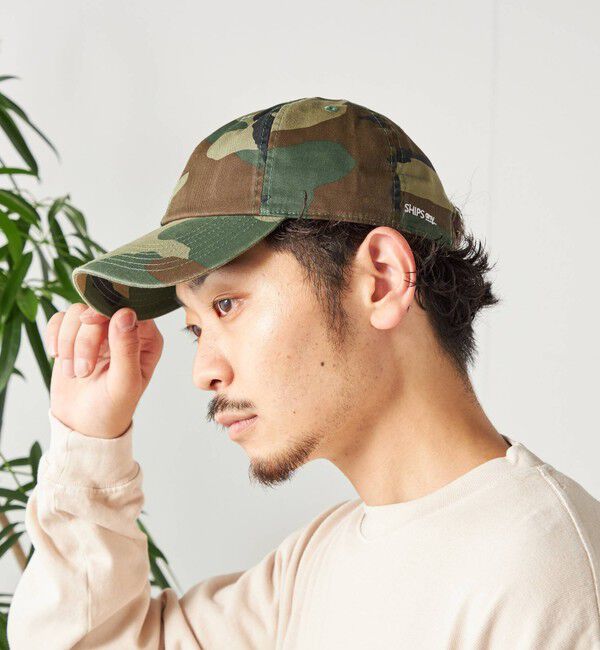 SHIPS any「SHIPS any: newhattan any ロゴ キャップ」|キャップ・キャスケット|