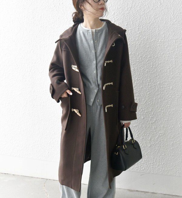 SHIPS any「SHIPS any: メルトン ロング ダッフル コート」|ダッフルコート|