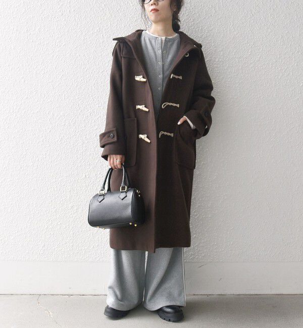 SHIPS any「SHIPS any: メルトン ロング ダッフル コート」|ダッフルコート|