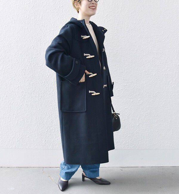 SHIPS any「SHIPS any: メルトン ロング ダッフル コート」|ダッフルコート|