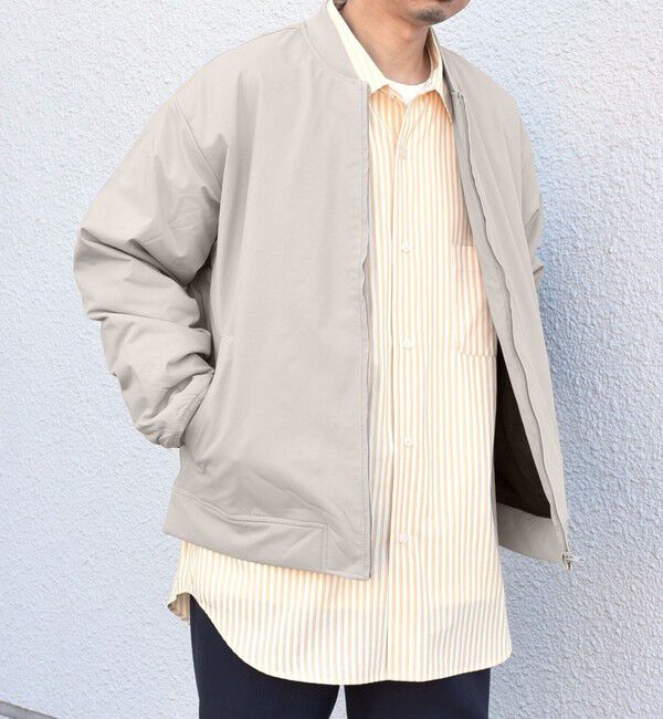 SHIPS any「SHIPS any: カルゼ 中綿 リブ ブルゾン」|ブルゾン・スタジャン|