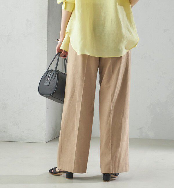 SHIPS for women「〈手洗い可能 〉ドライオックス フロント タック ストレート パンツ 25SS」|その他|