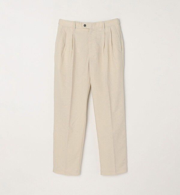 SHIPS any「SHIPS any: 〈接触冷感等〉ハイブリッドリネン 2タック パンツ (セットアップ対応)」|チノ|