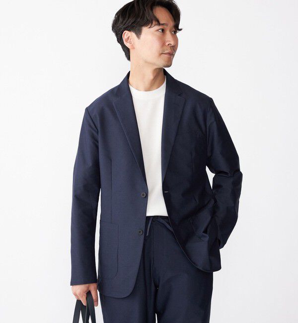 SHIPS「SHIPS:〈手洗い可能/セットアップ対応〉スーパーライト 2ボタン ジャケット」|テーラードジャケット|