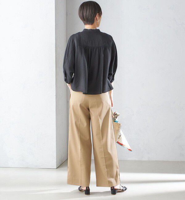 SHIPS for women「〈手洗い可能〉シルク混 シアー 羽織 シャツ」|シャツ・ブラウス|