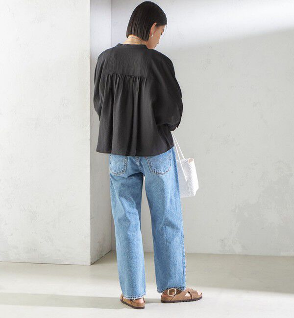 SHIPS for women「〈手洗い可能〉シルク混 シアー 羽織 シャツ」|シャツ・ブラウス|