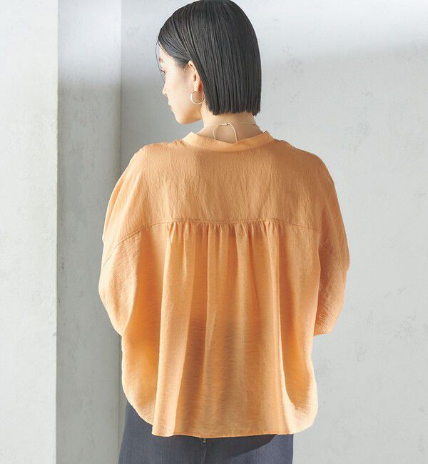 SHIPS for women「〈手洗い可能〉シルク混 シアー 羽織 シャツ」|シャツ・ブラウス|