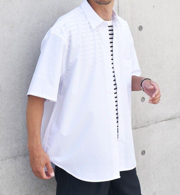 SHIPS any「SHIPS any: オーバーサイズ カラーパレット ハーフスリーブ シャツ◇」|シャツ・ブラウス|