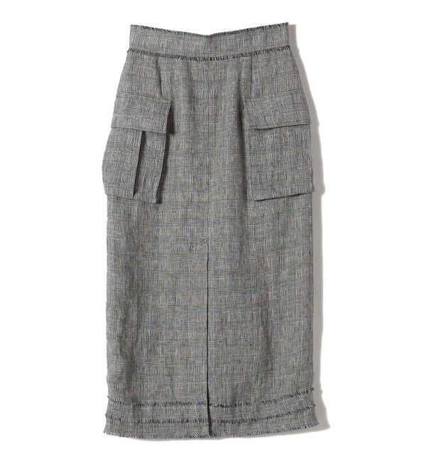 SHIPS for women「〈手洗い可能〉チェック / 無地 サイド ポケット タイト スカート」|スカート|