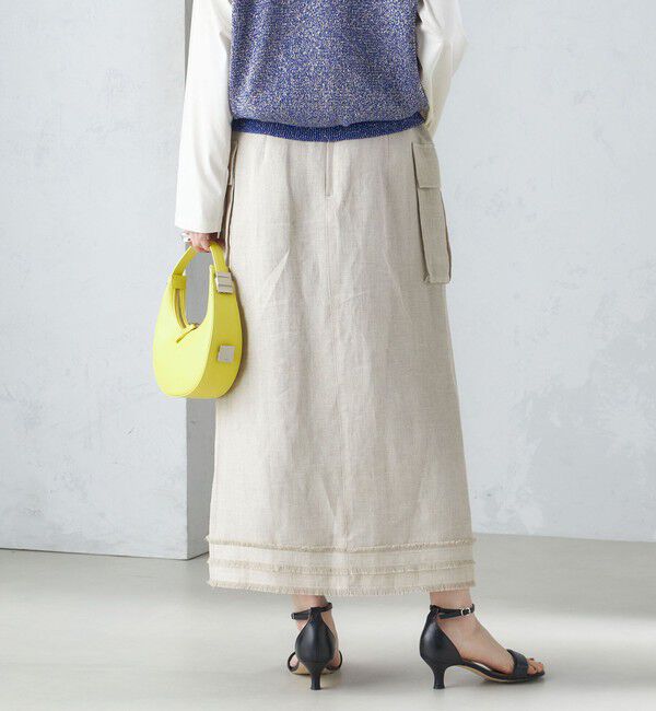 SHIPS for women「〈手洗い可能〉チェック / 無地 サイド ポケット タイト スカート」|スカート|