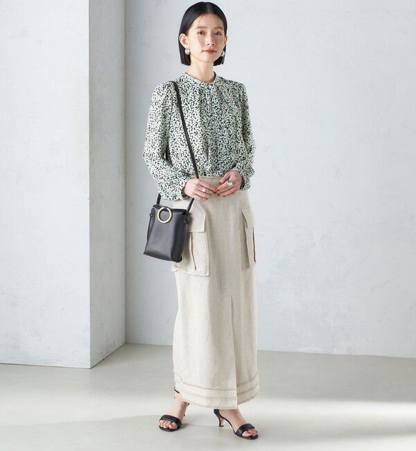 SHIPS for women「〈手洗い可能〉チェック / 無地 サイド ポケット タイト スカート」|スカート|