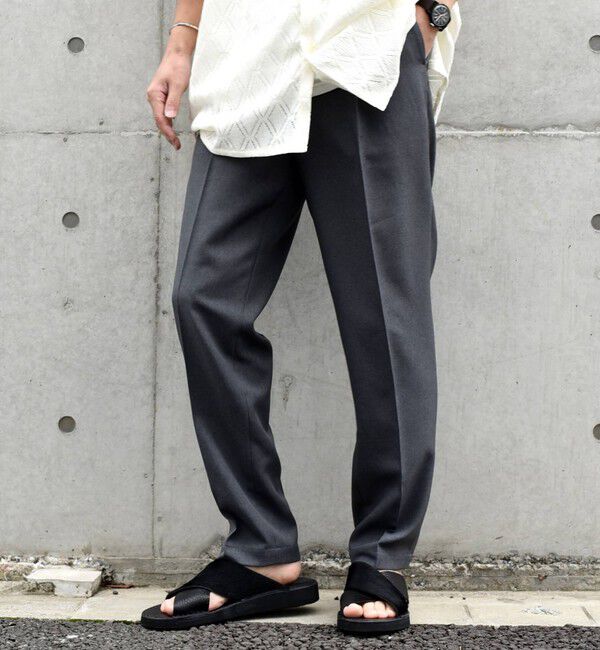 SHIPS any「SHIPS any: 〈洗濯機可能〉Reflax(R) リネンライク 1タック イージーパンツ◇」|スラックス|