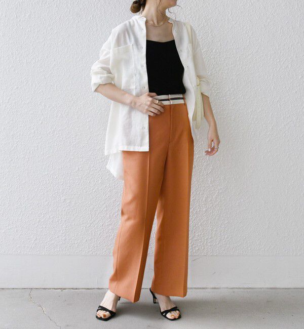 SHIPS any「SHIPS any:〈洗濯機可能〉オックス ウエスト ライン パンツ」|その他|