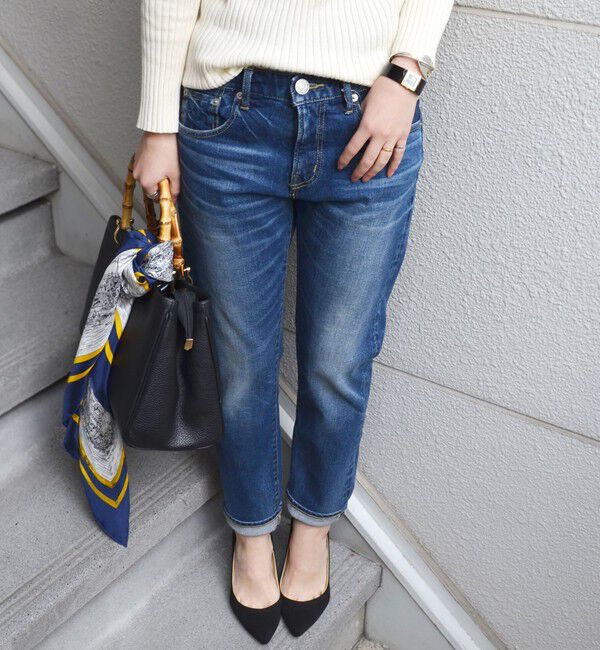 SHIPS for women「【WEB限定】スリム テーパード デニム （コバルトブルー・ダークブルー）」|デニム|