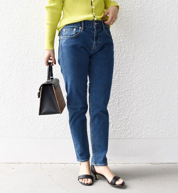 SHIPS for women「【WEB限定】スリム テーパード デニム （コバルトブルー・ダークブルー）」|デニム|