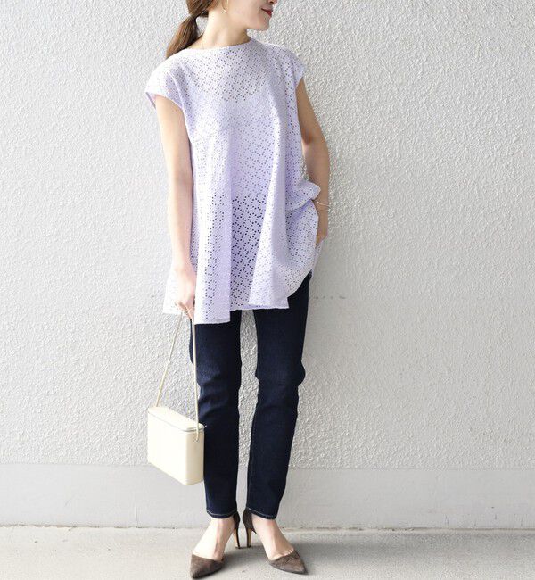 SHIPS for women「【WEB限定】スリム テーパード デニム （コバルトブルー・ダークブルー）」|デニム|