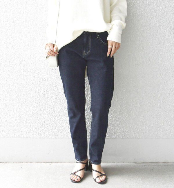 SHIPS for women「【WEB限定】スリム テーパード デニム （コバルトブルー・ダークブルー）」|デニム|