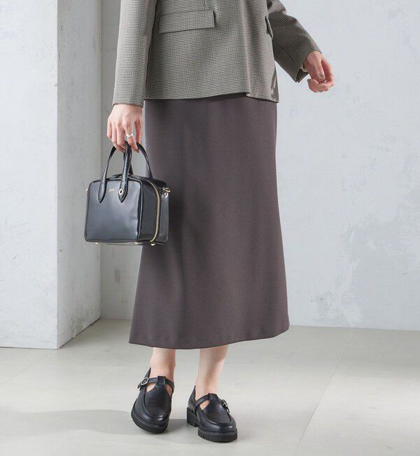 SHIPS for women「〈手洗い可能〉ニット ジョーゼット バック マーメイド スカート」|スカート|