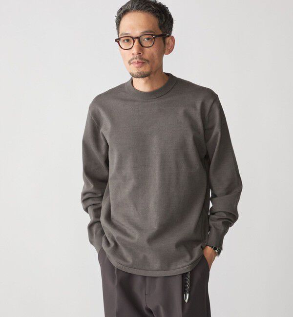 SHIPS「SHIPS: ハイゲージ コットン ウール クルーニット」|ニット・セーター|