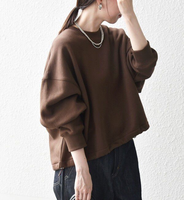 SHIPS any「【WEB限定】SHIPS any:〈洗濯機可能〉USA コットン 裏起毛 コクーン プルオーバー」|スウェット・ジャージ|