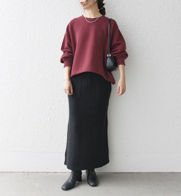 SHIPS any「【WEB限定】SHIPS any:〈洗濯機可能〉USA コットン 裏起毛 コクーン プルオーバー」|スウェット・ジャージ|