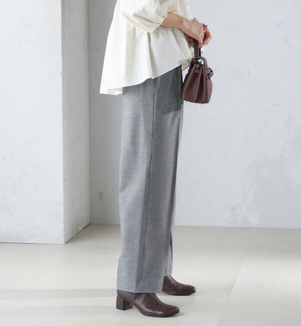 SHIPS for women「〈手洗い可能〉両面起毛 ストレート パンツ」|その他|