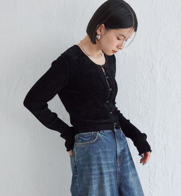 SHIPS for women「Wai＋:〈手洗い可能〉1/18ホック付 カーディガン」|カーディガン|