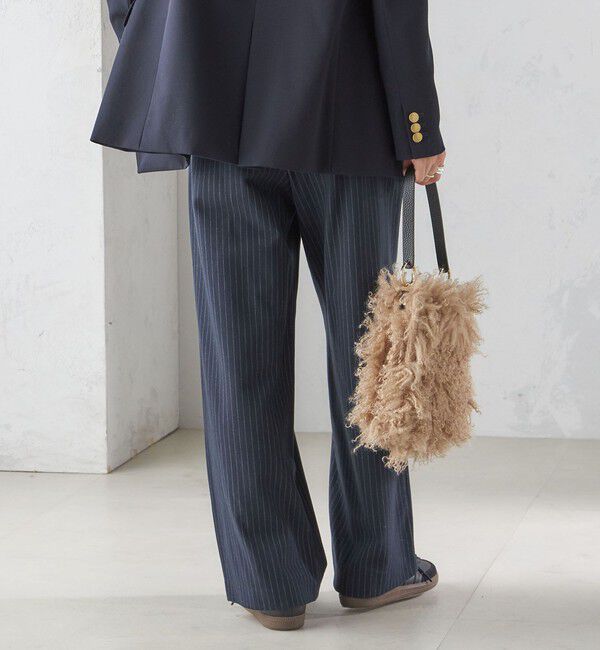 SHIPS for women「〈手洗い可能〉両面起毛 ドロスト パンツ（ネイビー）」|その他|