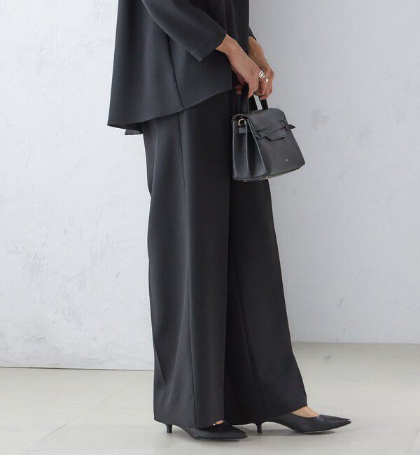 SHIPS for women「troisiemeCHACO:ワイド パンツ（セレモニー対応可）」|スラックス|