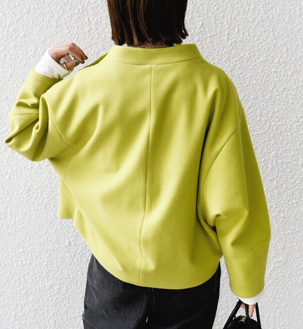 SHIPS for women「【WEB限定】〈手洗い可能〉 ウールライク ボトル ネック ジップ ブルゾン」|ブルゾン・スタジャン|