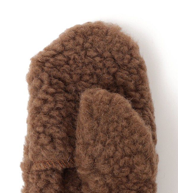 SHIPS any「【SHIPS any別注】Mouflon Mouflon: ストラップ付き ボア ミトン」|手袋|