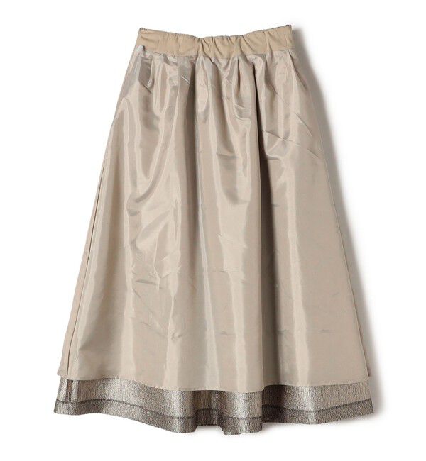 SHIPS for women「〈手洗い可能〉ラメ ブッチャー タック フレア スカート」|フレア|