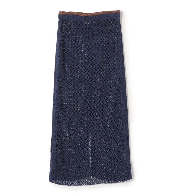 SHIPS for women「LOGAN KNITTING MILLS:〈手洗い可能〉クロシェ スカート」|スカート|